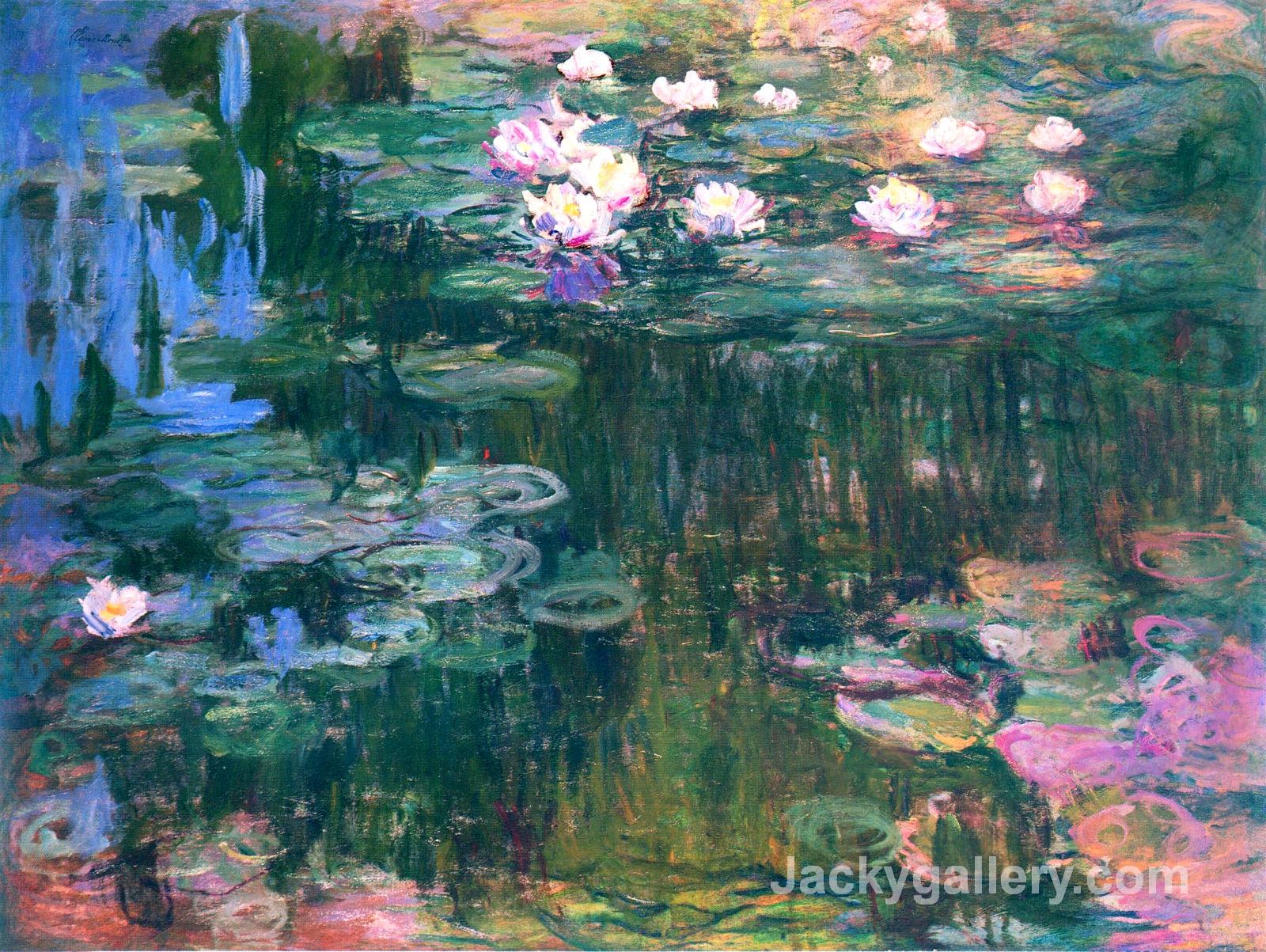 Waterlilies Pink by Claude Monet paintings reproduction
